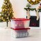IRIS Christmas Plastic Storage Bins with Lids and Secure Latching Buckles, Holiday Red